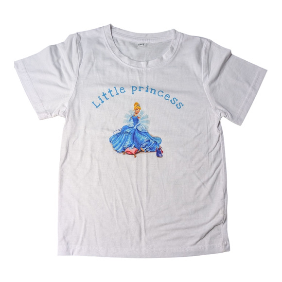 Girls Tee -- Little Princess - Cinderella Graphic T Shirt - Picture 1 of 7